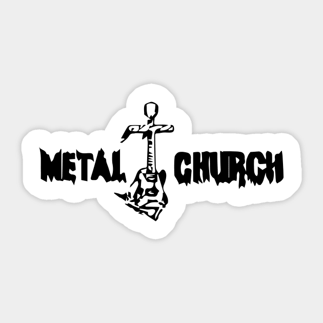 Metal Church Sticker by cutiez